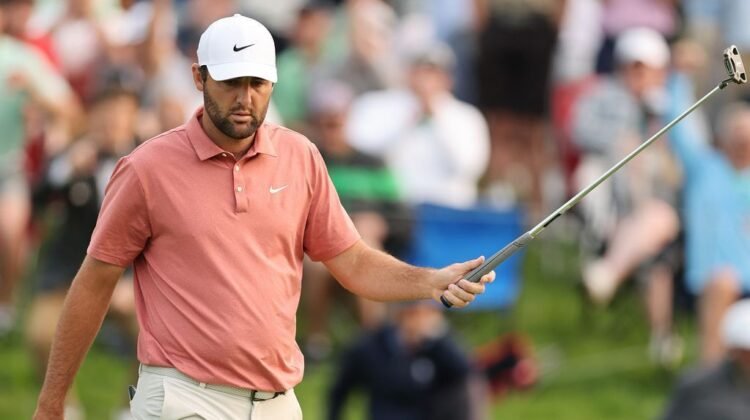 Scottie Scheffler surges into lead during tough day at Memorial Scottie Scheffler surges into lead during tough day at Memorial