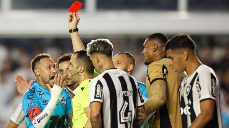 Hand of God earns Neymar red card in potential Santos send off Hand of God earns Neymar red card in potential Santos send off
