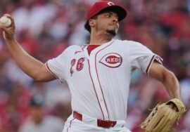Reds’ Burns gets first six outs via strikeout in MLB debut