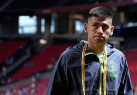 Man City’s Claudio Echeverri misses training, in boot