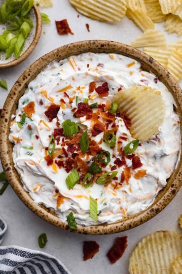 10-Minute Crack Dip Recipe with Bacon, Cheese, and…