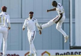 Australia ahead by 82 runs as Test against West Indies hangs in balance