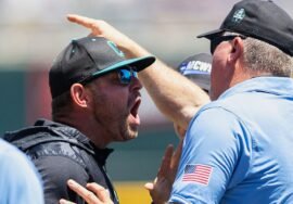 College World Series: Coastal Carolina coach ejected in Game 2