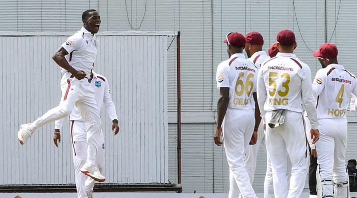 Seales, Shamar star as West Indies dominate Australia in Barbados on Day 1 Seales, Shamar star as West Indies dominate Australia in Barbados on Day 1