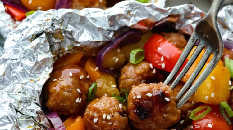 Teriyaki Meatball Foil Packets – Oven, Grill or Campfire Recipe Teriyaki Meatball Foil Packets – Oven, Grill or Campfire Recipe