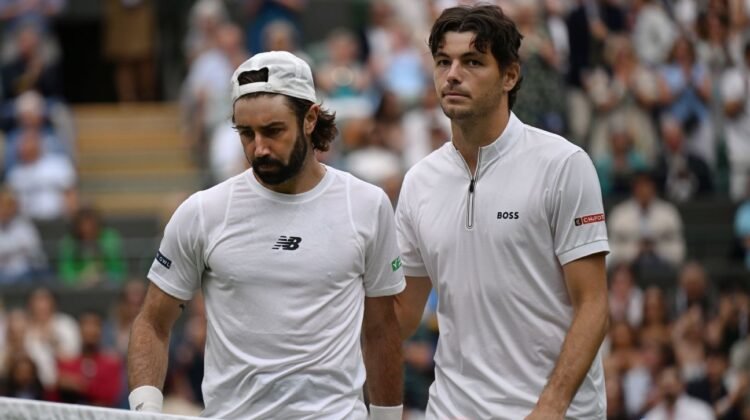 Fritz reaches Wimbledon quarterfinals after Thompson retires Fritz reaches Wimbledon quarterfinals after Thompson retires