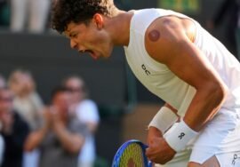 American Ben Shelton reaches first Wimbledon quarterfinal
