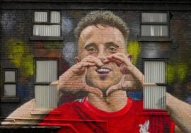 Diogo Jota ‘immortalised’ after mural completed in Liverpool