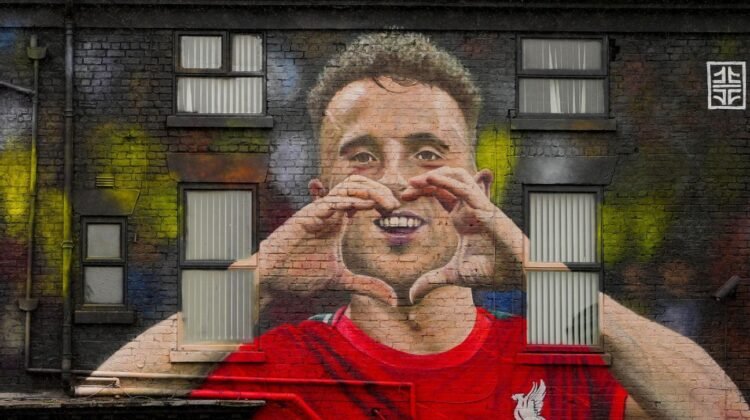 Diogo Jota ‘immortalised’ after mural completed in Liverpool Diogo Jota ‘immortalised’ after mural completed in Liverpool