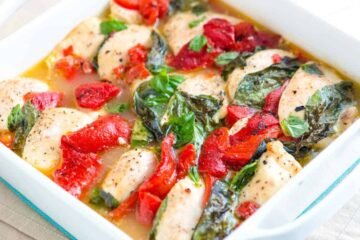 Roasted Red Pepper Chicken Bake Recipe