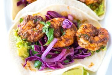 Chile Shrimp Tacos with Slaw Recipe