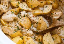 Slow Cooker Parmesan Garlic Chicken and Potatoes Recipe