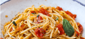 Easy Margherita Spaghetti with Fresh Tomatoes …