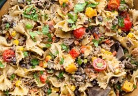 Easy Cowboy Pasta Salad with Ranch & Bacon