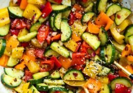 Viral TikTok Cucumber and Bell Pepper Salad Recipe