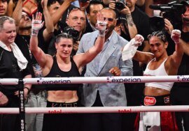 Katie Taylor ‘very satisfied’ after completing trilogy sweep of Amanda Serrano