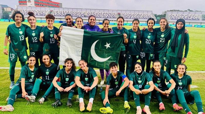 Pakistan end women’s Asian Cup qualifiers campaign with win over Kyrgyzstan Pakistan end women’s Asian Cup qualifiers campaign with win over Kyrgyzstan