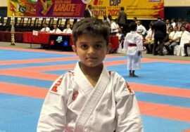 Pakistan’s Huzaifa Arshad wins gold at South Asian Karate Championship