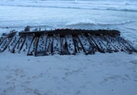 Long-lost 18th-century warship resurfaces after storm hits Orkney Islands