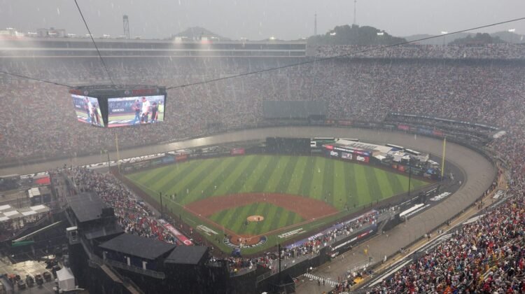 Braves-Reds at Bristol Motor Speedway suspended due to rain