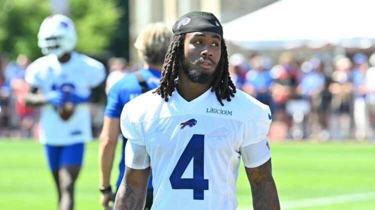 Bills RB James Cook, seeking extension, sits out again