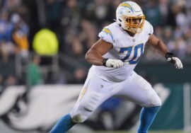 Chargers Pro Bowl LT Rashawn Slater carted off with leg injury
