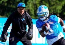 New Lions RBs coach Tashard Choice isn’t new to Jahmyr Gibbs
