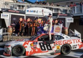 NASCAR’s Connor Zilisch falls celebrating, breaks collarbone