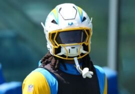 Najee Harris back running, doing drills at Chargers’ practice