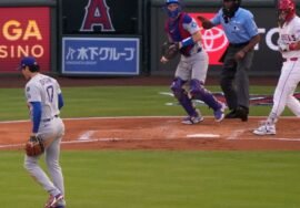 Dodgers’ Shohei Ohtani pitches into 5th in return to Angels mound