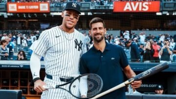 Djokovic delivers first pitch at Yankee Stadium, p…