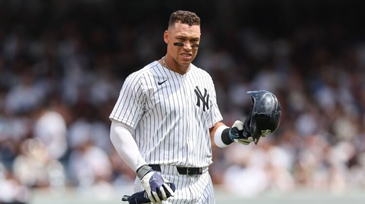 Aaron Judge throws to bases; return to right field still TBD Aaron Judge throws to bases; return to right field still TBD