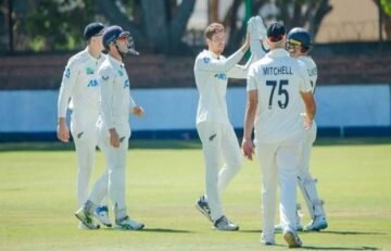Santner Guides New Zealand to First Test Win Over …
