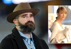 Taylor Swift proves cats are safe to Jason Kelce&#…