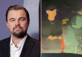 Leonardo DiCaprio waited at security before entering exclusive party: video