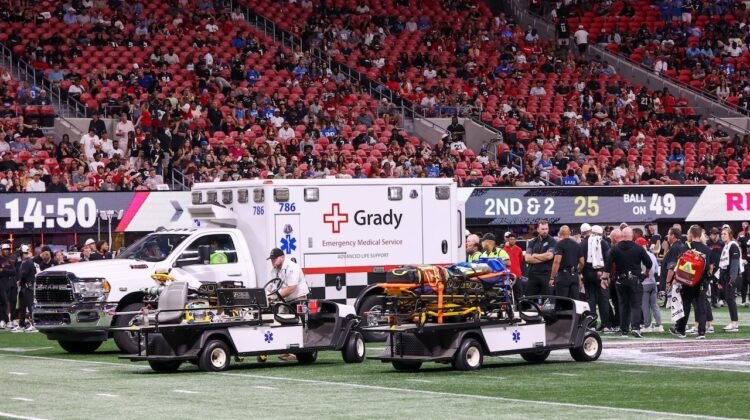 Morice Norris taken by ambulance as Lions-Falcons game ends early Morice Norris taken by ambulance as Lions-Falcons game ends early