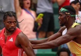 Olympic sprinters Noah Lyles, Kenny Bednarek rival…