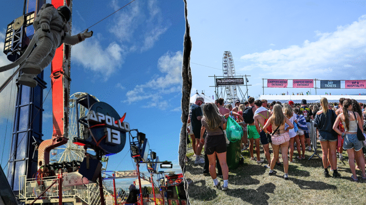 Apollo 13 ride traps festivalgoers upside down at Boardmasters event