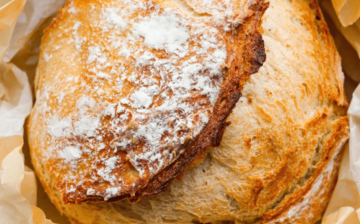 No-Knead 4 Ingredient Artisan Bread Recipe