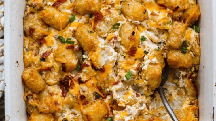Cracked Out Tater Tot Casserole with Bacon and Ranch Cracked Out Tater Tot Casserole with Bacon and Ranch