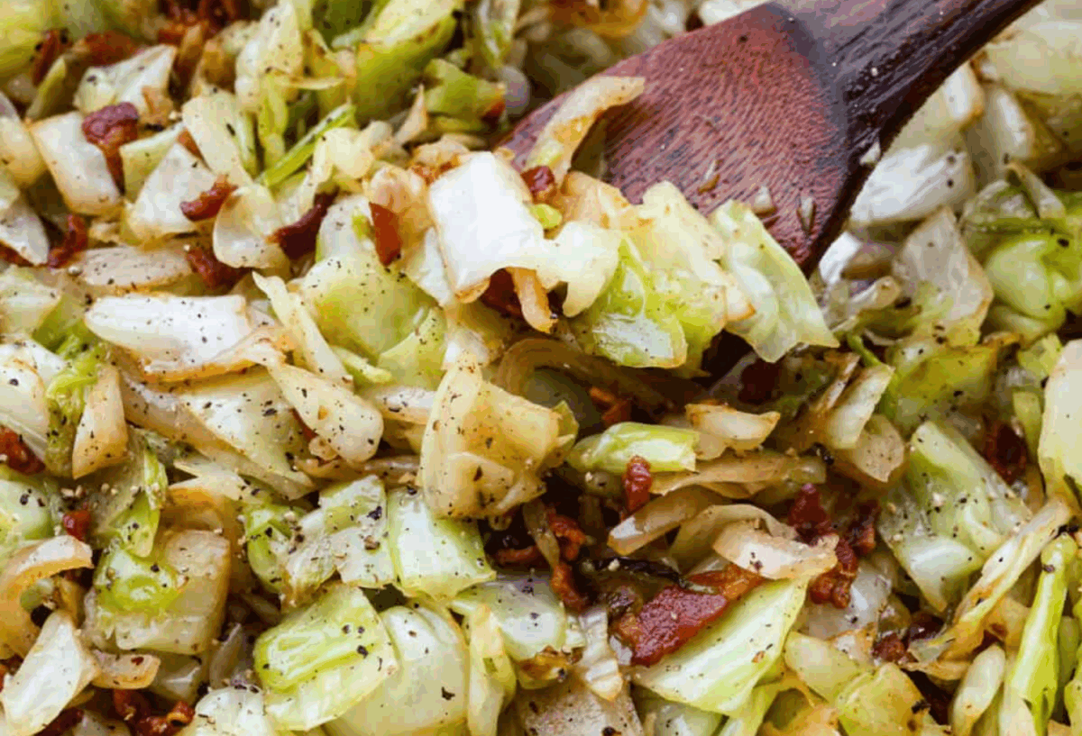 Southern Fried Cabbage with Bacon