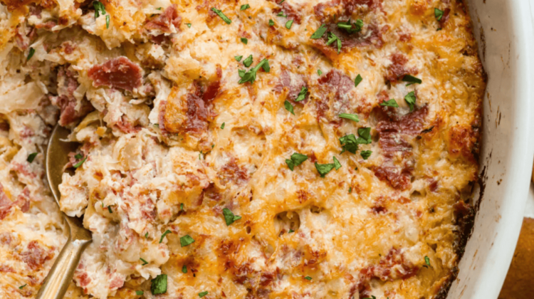 Hot Reuben Dip Recipe with Corned Beef