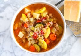 Minestrone Soup Recipe with Sausage