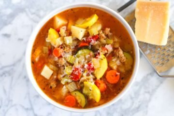 Minestrone Soup Recipe with Sausage