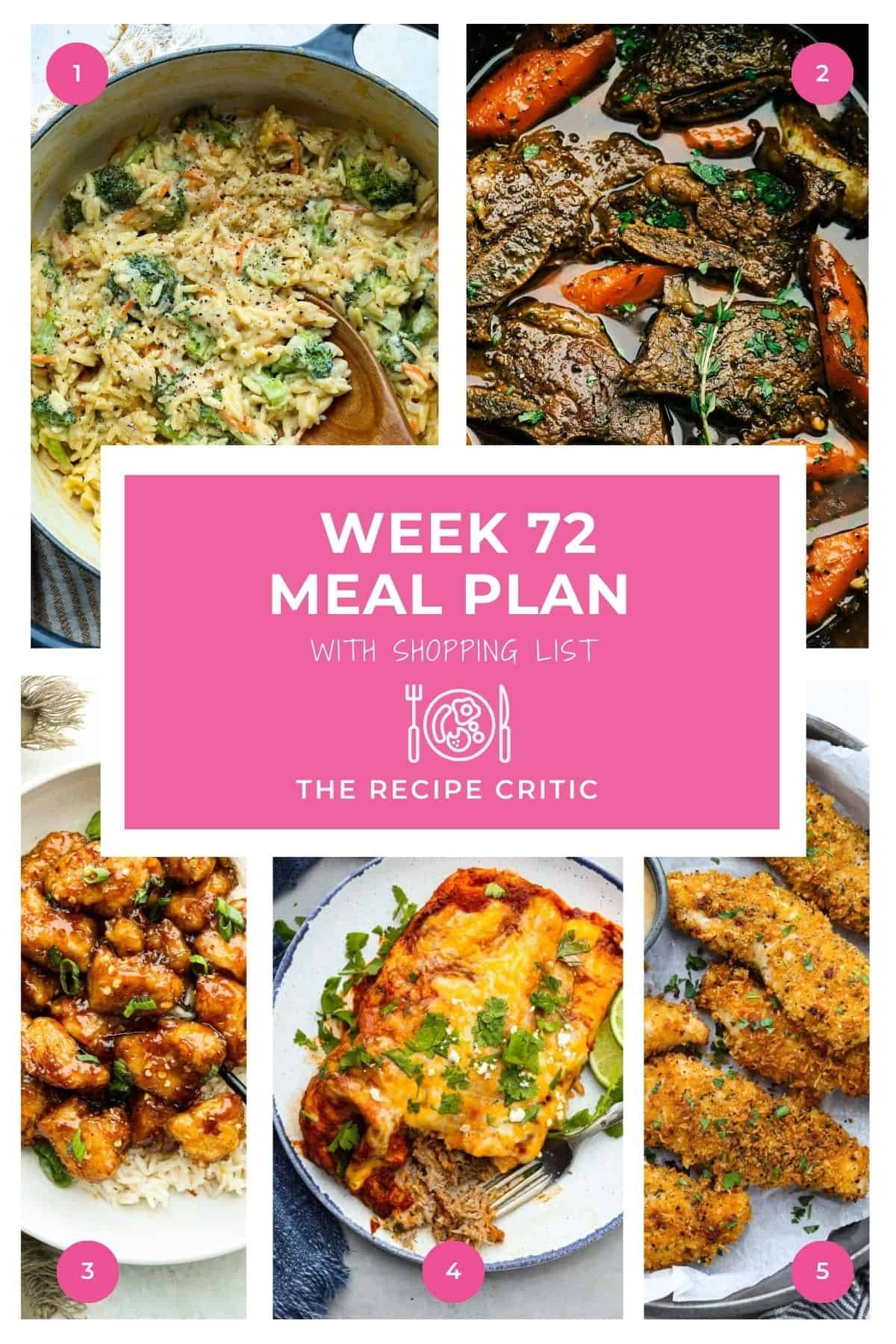 Weekly Meal Plan #72 | The Recipe Critic