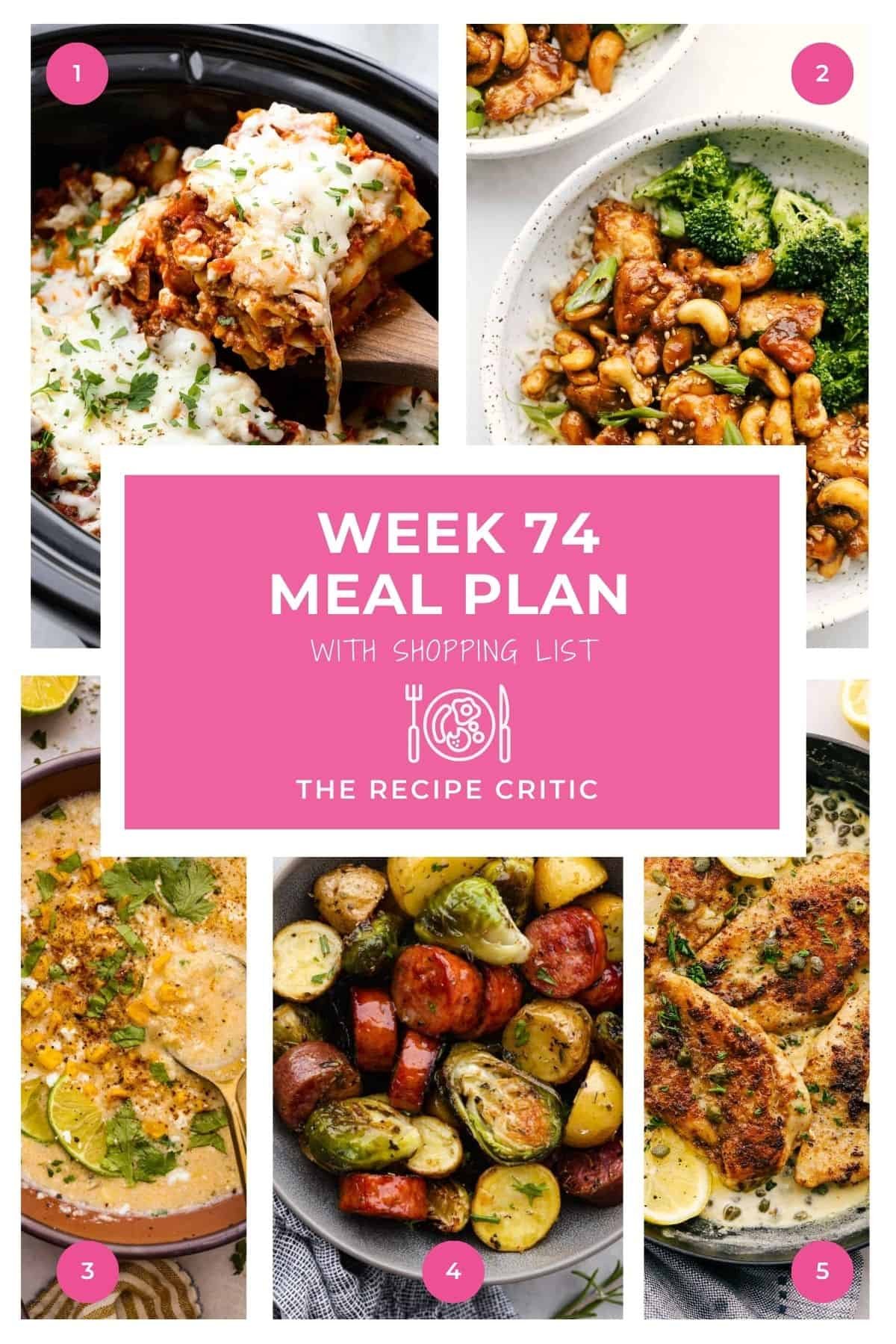 Weekly Meal Plan #74 | The Recipe Critic