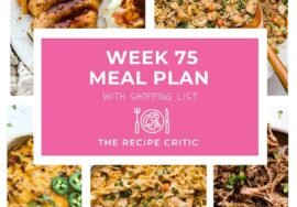 Weekly Meal Plan 75: Five Easy Family Dinners