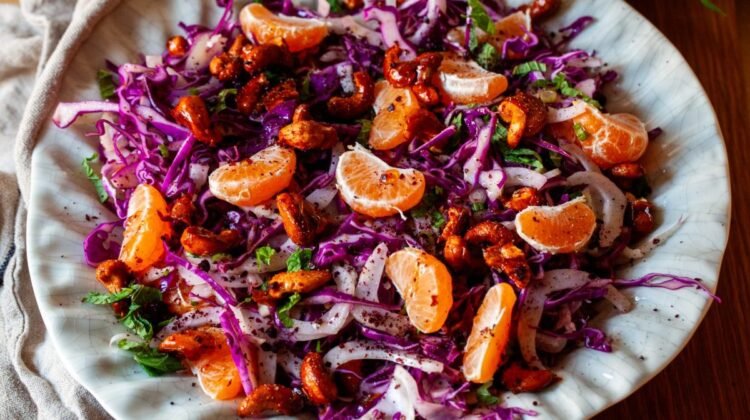 winter cabbage salad with mandarins and cashews – smitten kitchen