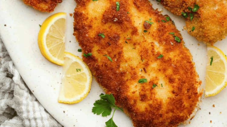 Crispy Chicken Schnitzel Recipe (Easy Pan Fried Dinner)
