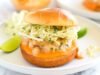 Shrimp Burger Recipe with Lime Slaw